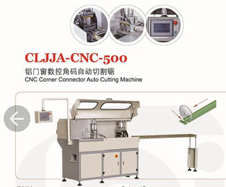 China Ecke doppelte Gehrungssäge-Aluminiumfenster-Maschinerie CNC-Eckschlüssel-Schneidsägemaschine fournisseur