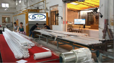 China Länge der Aluminiumprofil-hölzerne Beschaffenheits-Sublimations-Hitze-Presse-Maschinen-6.5m fournisseur