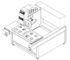 Lärmarmer Ofen-Glasbohrmaschine, Cnc-Loch-Bohrmaschine vollautomatisch fournisseur