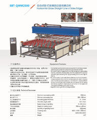 China Automatische horizontale Glasgerade 4 Seitenedger, horizontale säumende Glasmaschine fournisseur