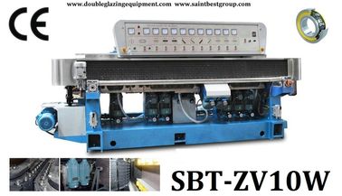 China 10 Spindel-geradlinige Glasrand-Maschine mit Digitalanzeige und PLC-Steuerung fournisseur