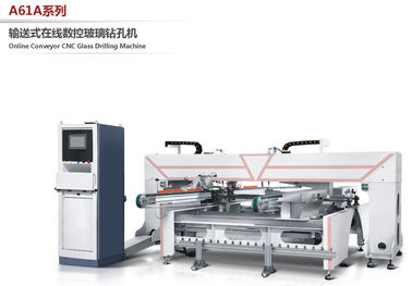 Cnc-Gewohnheit automatisierte Bohrmaschinen des Glaslochs für LKW-Seiten-Glas fournisseur